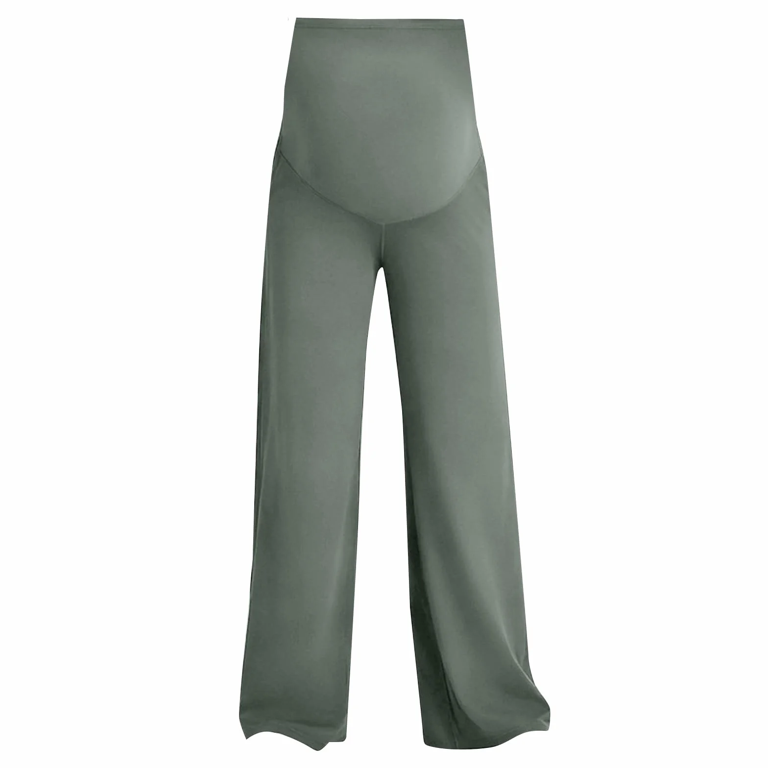 Pantalon de grossesse pour femme - Pantalon de grossesse basique ample - Jambe droite - Avec poches - Pantalon de grossesse - Taille haute - Pantalon de yoga