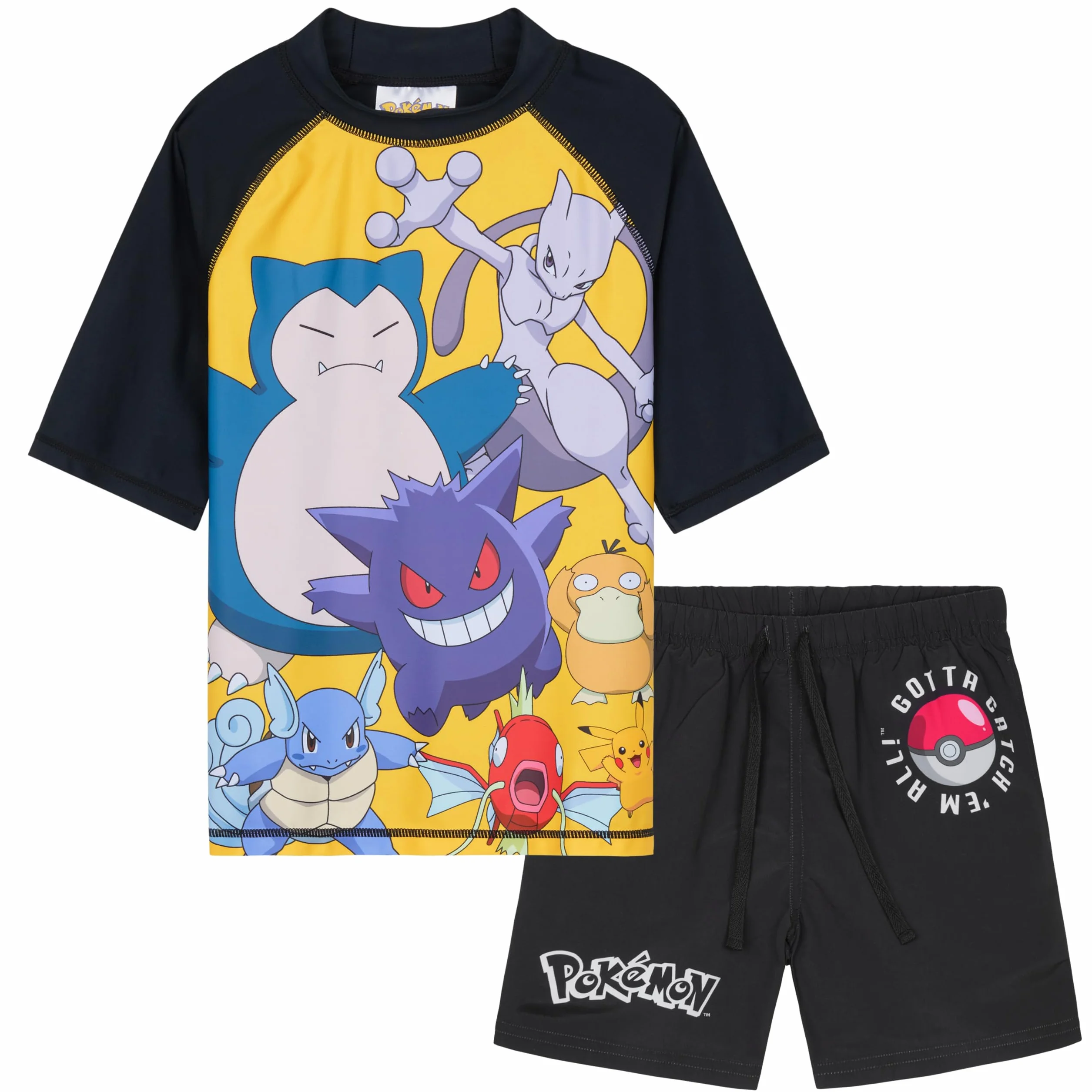Get Trend Minecraft | Pokemon Ensemble de Maillot de Bain Garçon et Ado 2 Pièces avec Short de Bain Enfant et Débardeur Enfant