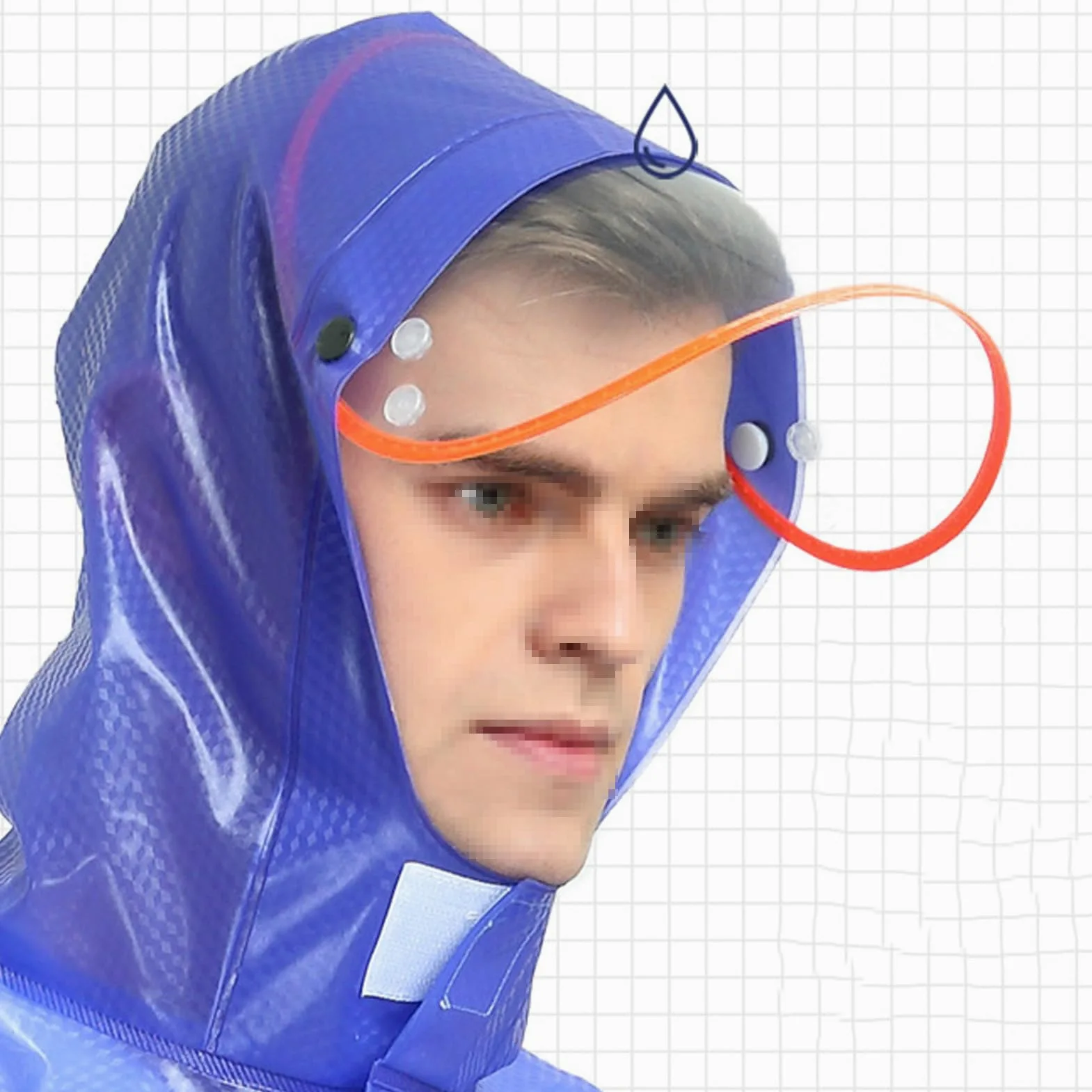 Combinaison de Pluie Fendue en PVC, imperméable, légère, Veste de Pluie, Pantalon pour Hommes et Femmes, pour Le Travail en Plein air, Le Camping, la randonnée (Marron L)