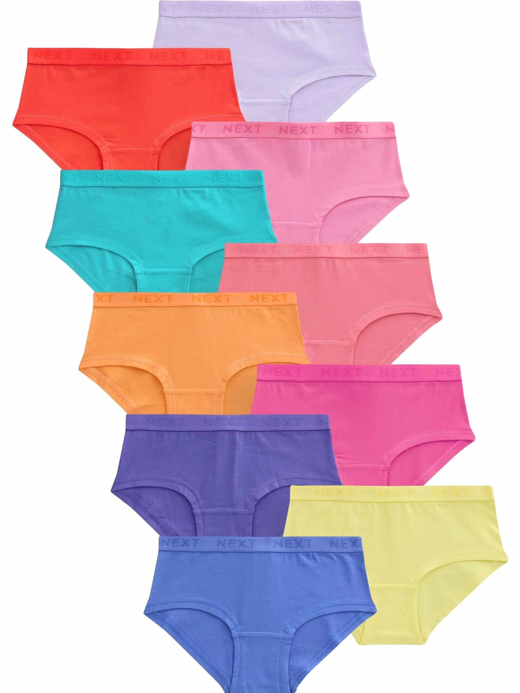 NEXT Fille Slips Taille Basse, Lot de 10