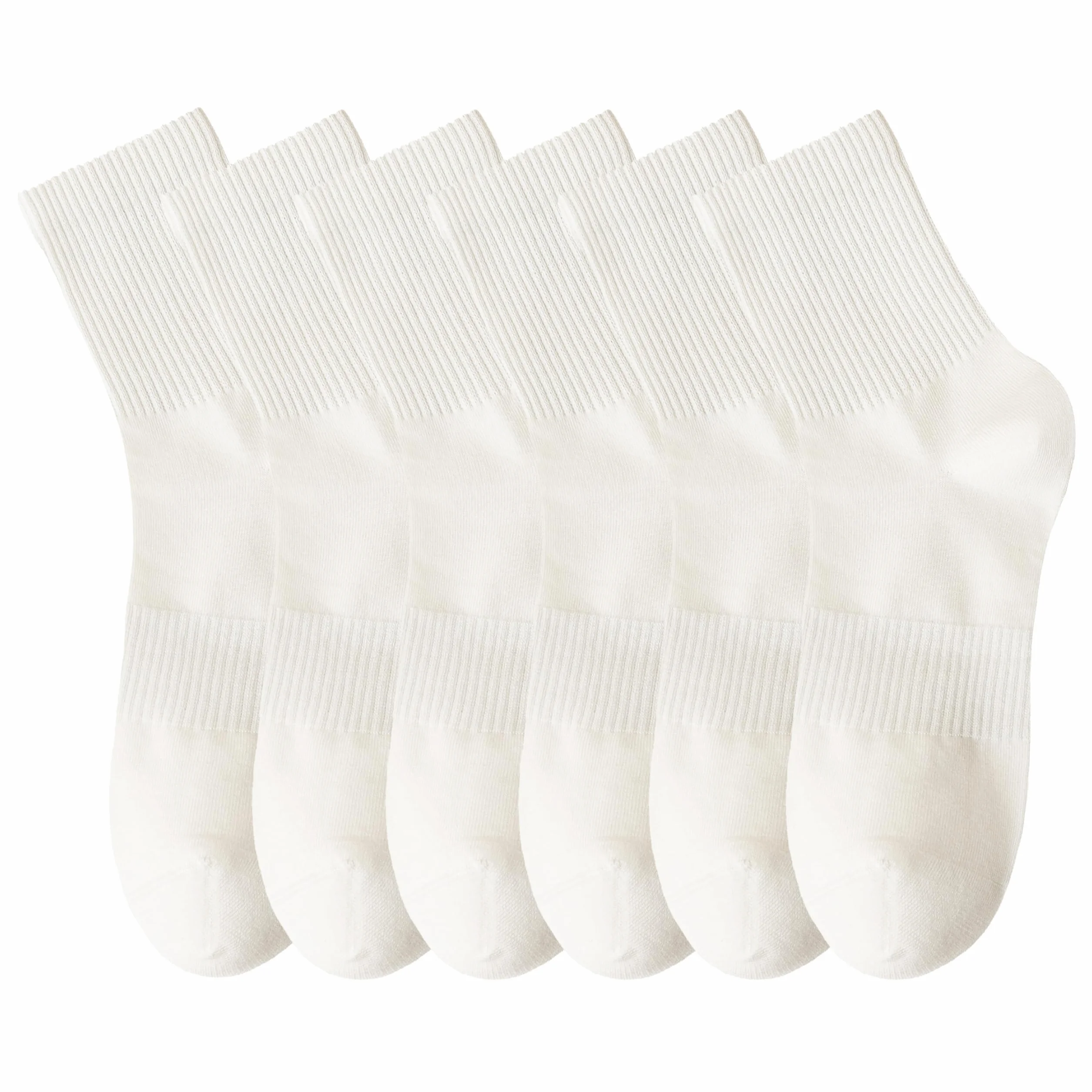 MAGIARTE Chaussettes Athlétiques Homme Coton Mini-Crew Respirantes Anti-Odeur avec Soutien de la Voûte Plantaire pour Course à Pied - Lot de 6 Paires