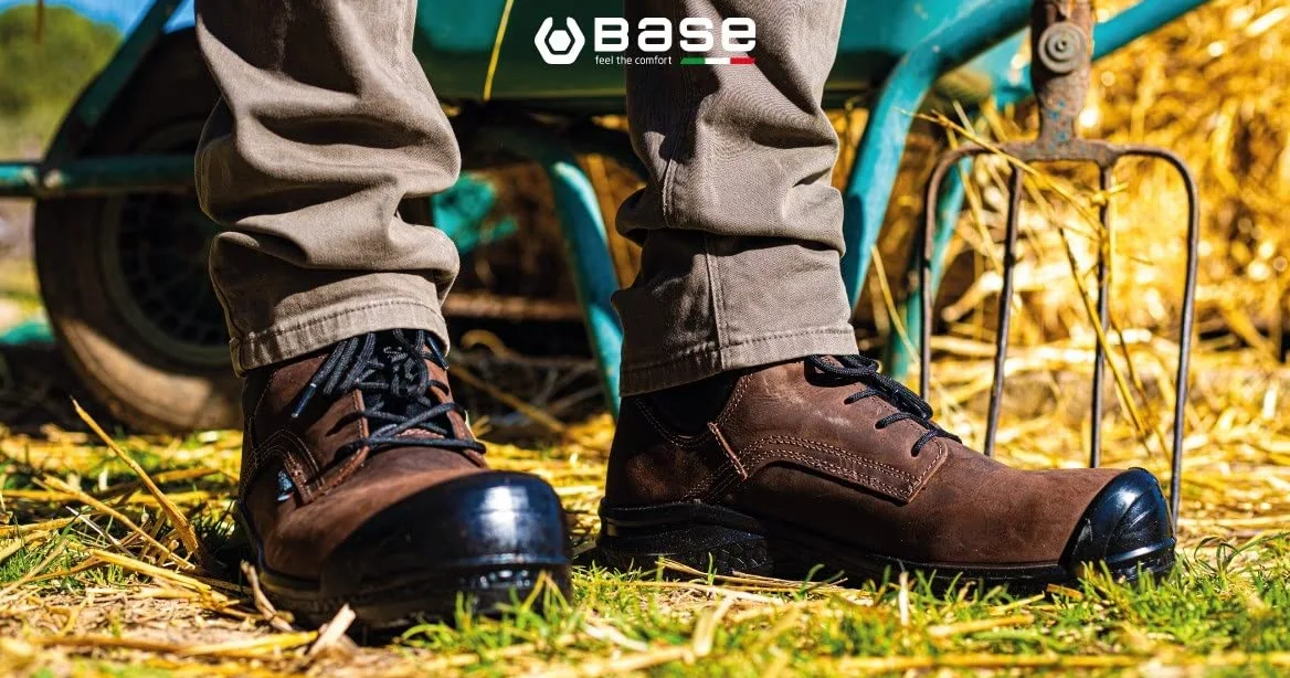 Base Protection, Be-Browny Top Botte de Sécurité pour Femmes et Hommes, Marron, Taille 45