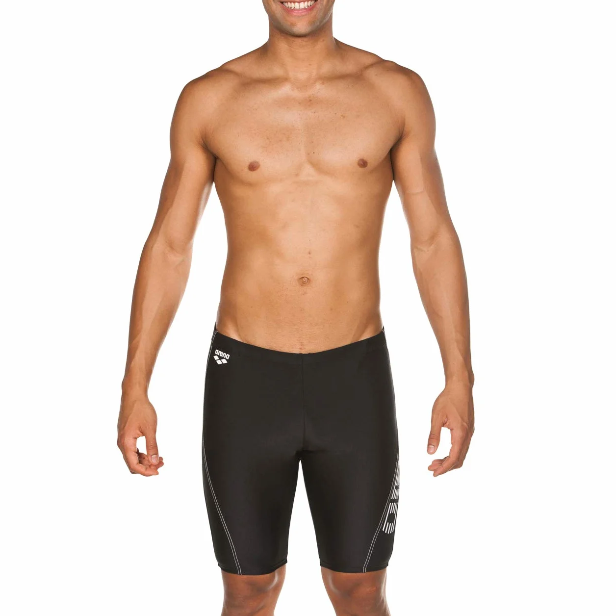 arena Jammer Homme Byor Evo, Tissu MaxFit à Séchage Rapide, Résistant au Chlore et au Sel, Protection UV UPF 50+, Partiellement Doublé à l'Avant