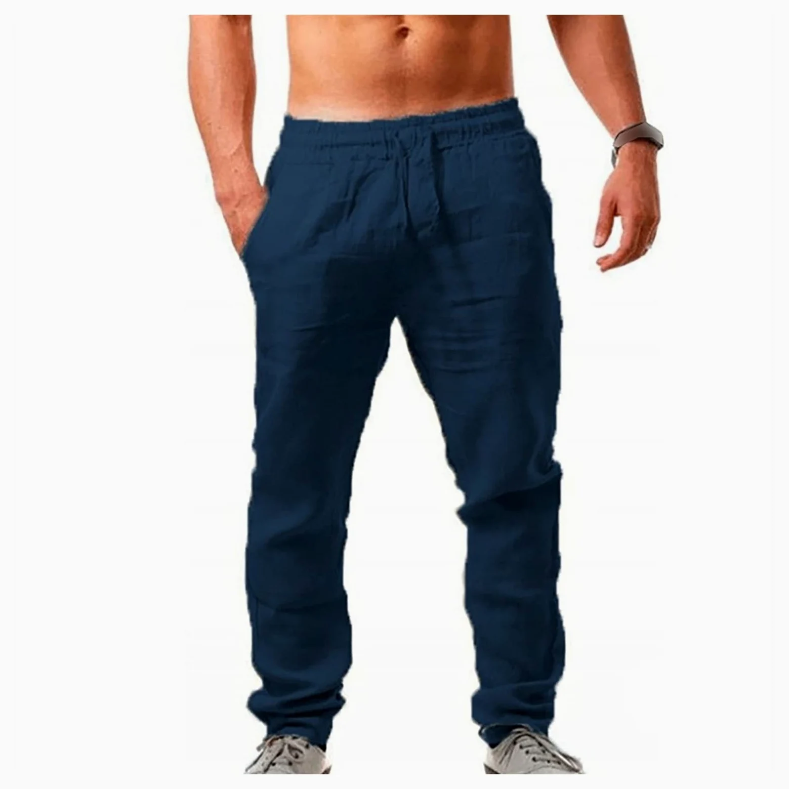 WEITING Pantalon cargo pour homme - Coupe décontractée - Pantalon de travail - Pantalon de survêtement droit - Pantalon de sport - Pantalon de jogging pour homme