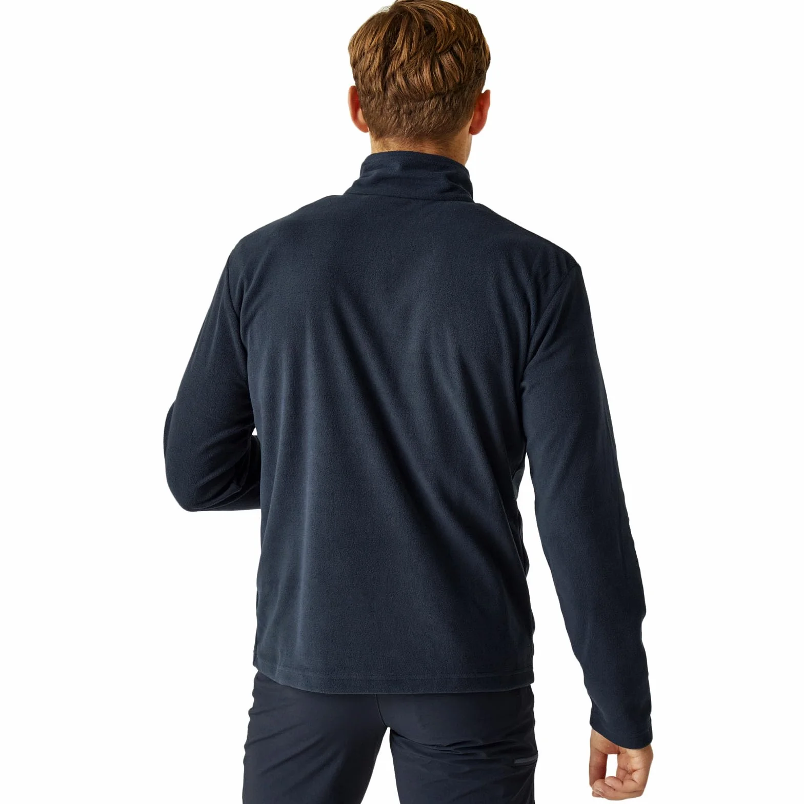 Regatta Thompson Homme Veste en Polaire col Montant 1/4 Zip Randonnée Chaud - Bleu Marine - M