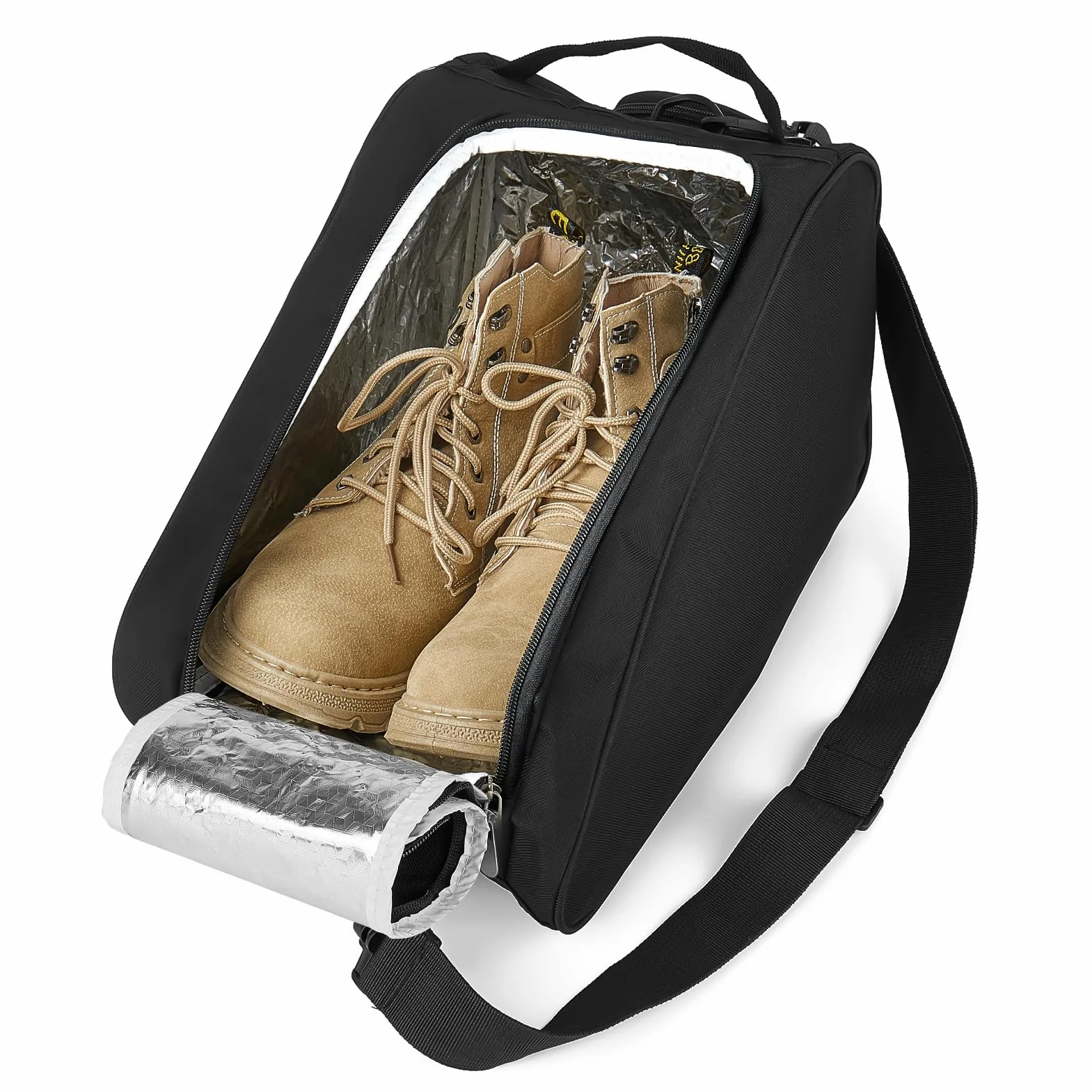 Sac a Chaussures Bottes Courtes Equitation de Rangement Voyage pour Randonnée, D'équitation, Bottes en Caoutchouc, Travail, Escalade (Noir)