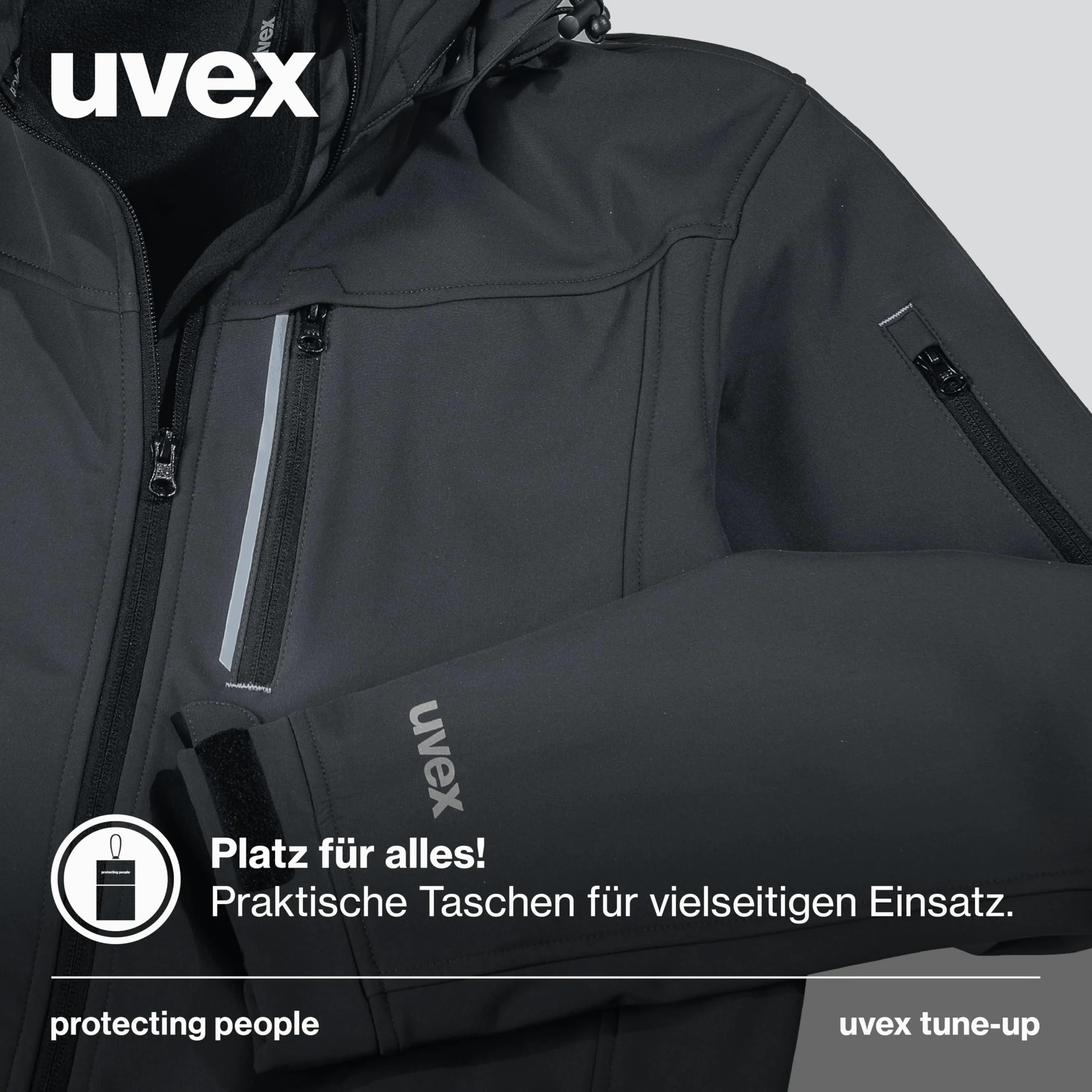 Uvex Veste de travail Softshell pour femme - Veste extérieure hydrofuge