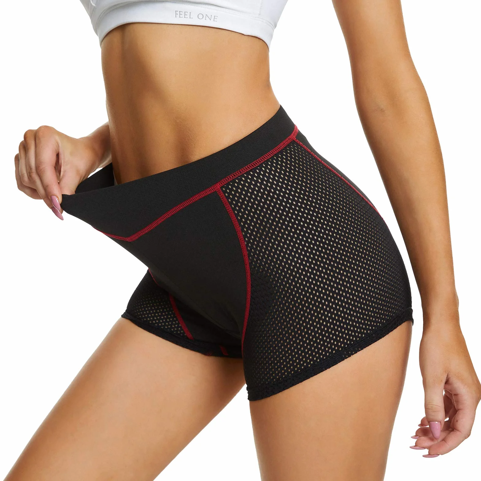 FEIXIANG Pantalon de Cyclisme pour Femmes,Short de Cyclisme Court sous-Vêtements de Cyclisme avec Rembourrage en Gel 4D,Pantalon de Cyclisme Respirant Short de Cyclisme à Séchage Rapide