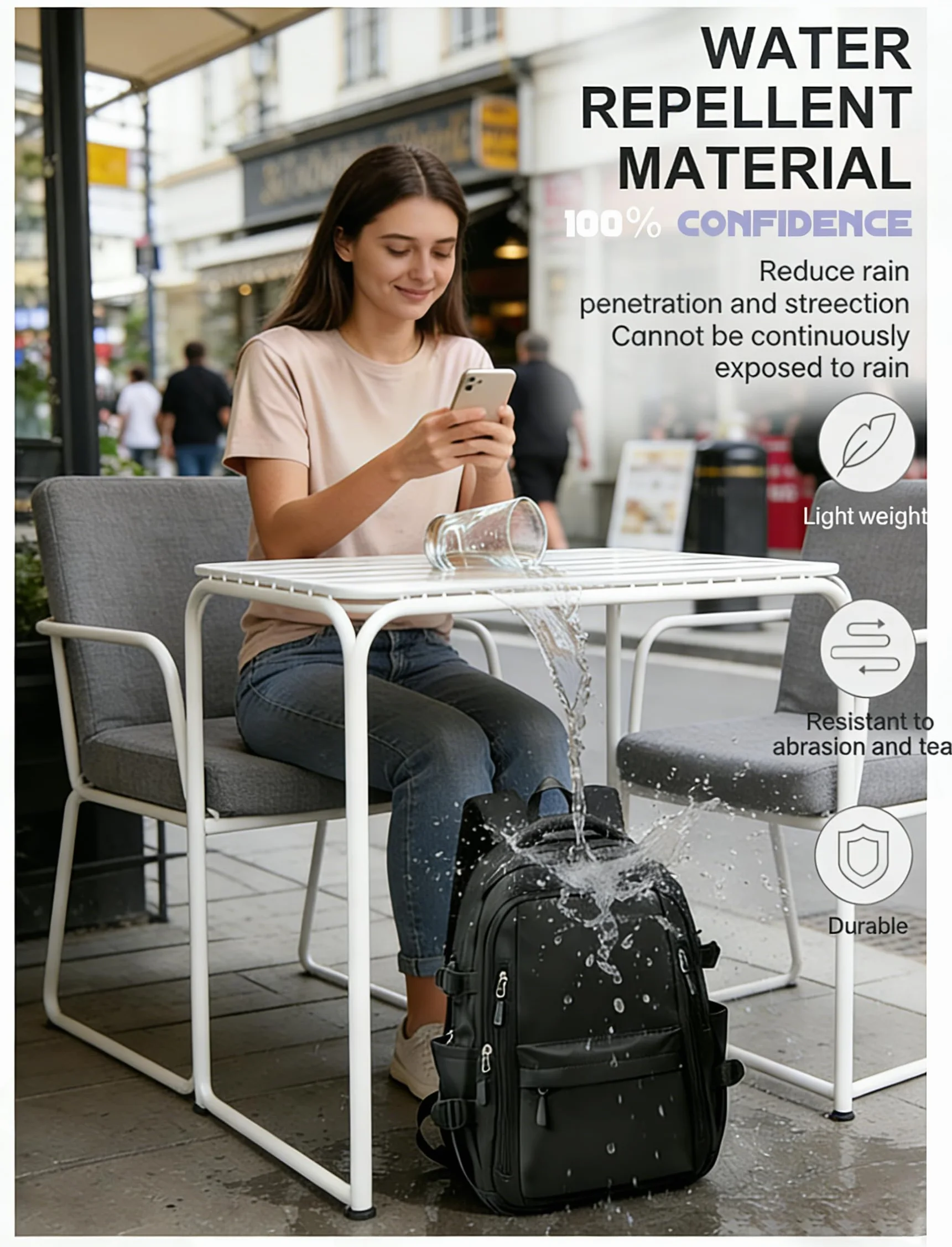 Sacs à Dos Loisir Sac à Dos College Ado Garcon École Cartable Femme Travail Voyage 20L