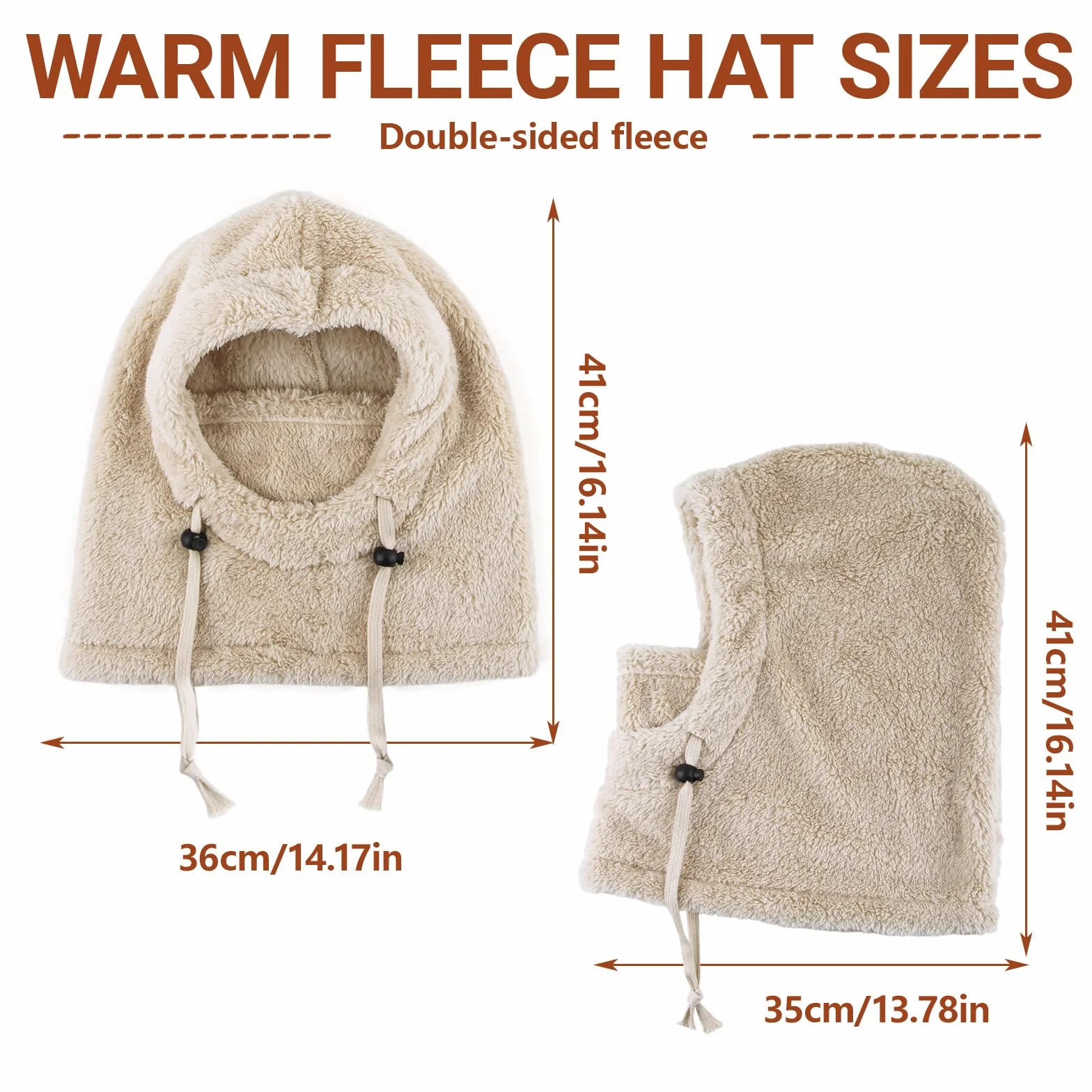 dellyy Cagoule Hiver Femme Homme, Cagoule Balaclava en Polaire Thermique, Masque de Ski Coupe-Vent, Bonnet Cagoules Chaude pour Cyclisme et Ski