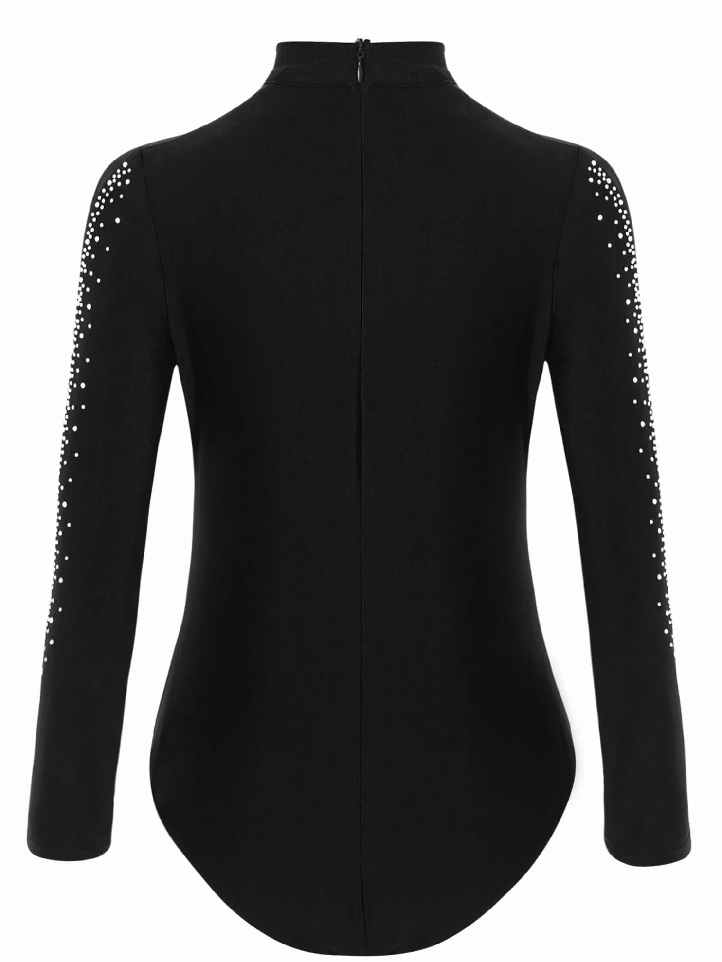 ranrann Enfant Garçon Justaucorps Gymnastique Strass Manches Longues Bodysuit Danse Patinage Tenue