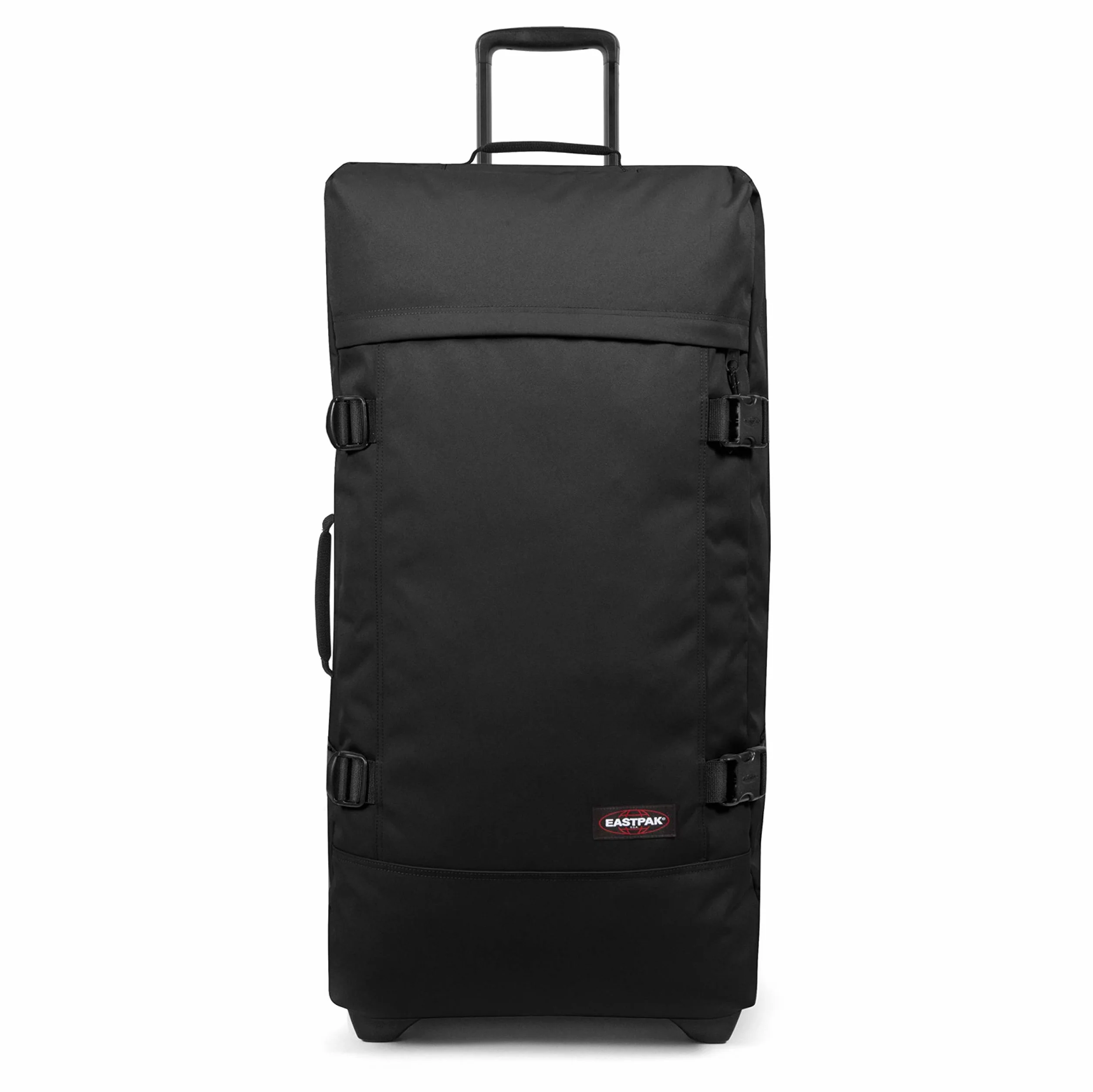 Eastpak Tranverz L Valise Grand Format 121L (79 x 40 x 33 cm), grande valise de voyage à roulettes, bagage résistant avec double compartiment, poignée télescopique & serrure TSA - BLACK