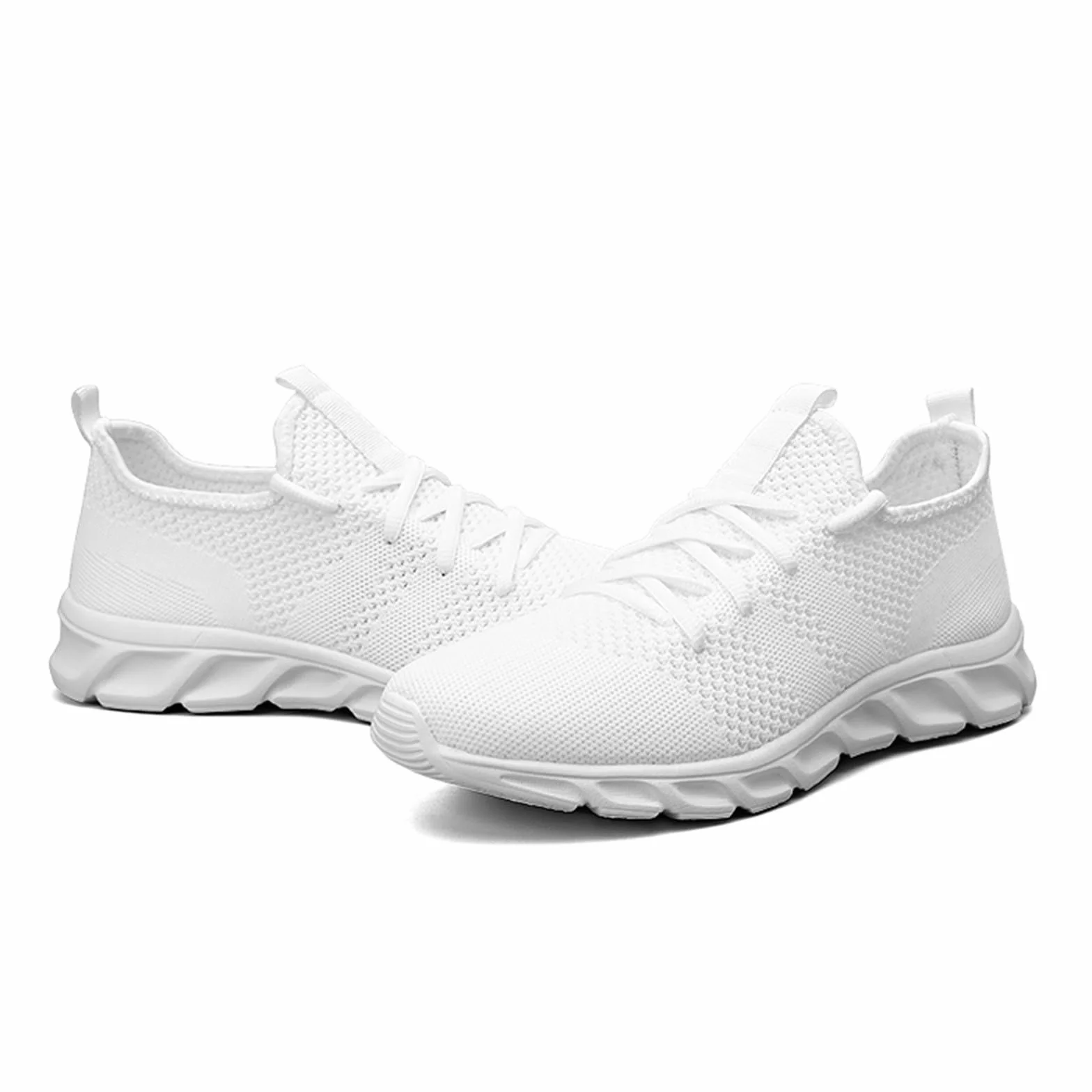 Generisch Chaussures de sport pour homme - Pour la salle de sport - Loisirs - Confortables - En maille - Avec lacets - Confortables et respirantes - Avec semelle souple - Pour le travail - Sportives