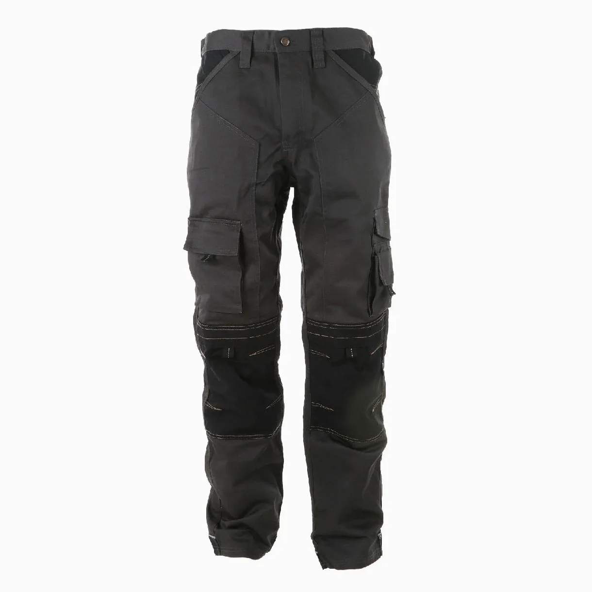 Apache Pantalon de travail en poly-coton pour homme, 40W x 33L, gris/noir, 1