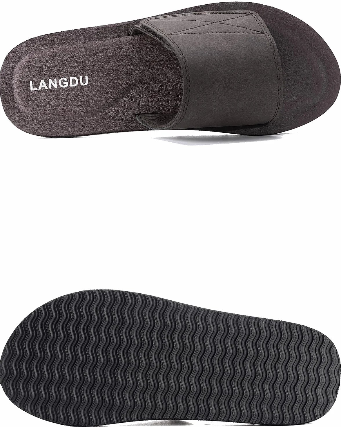 LANGDU Claquette Hommes Piscine Sandales