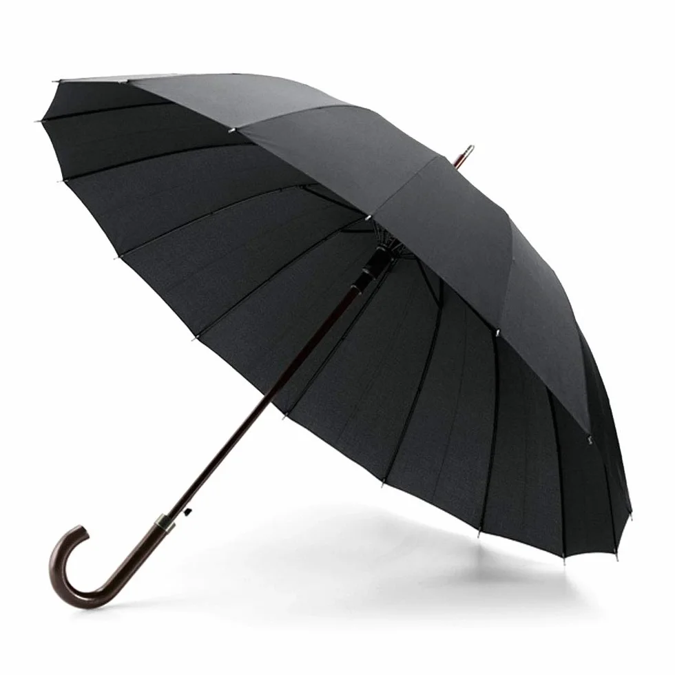 Esperanza London Parapluie Canne 110 cm Noir