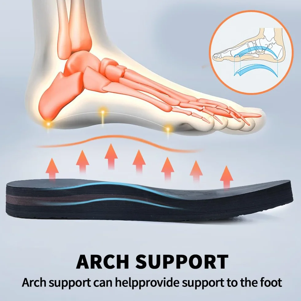 Tongs Hommes Flip Flop Plage d'été Orthopedic Support