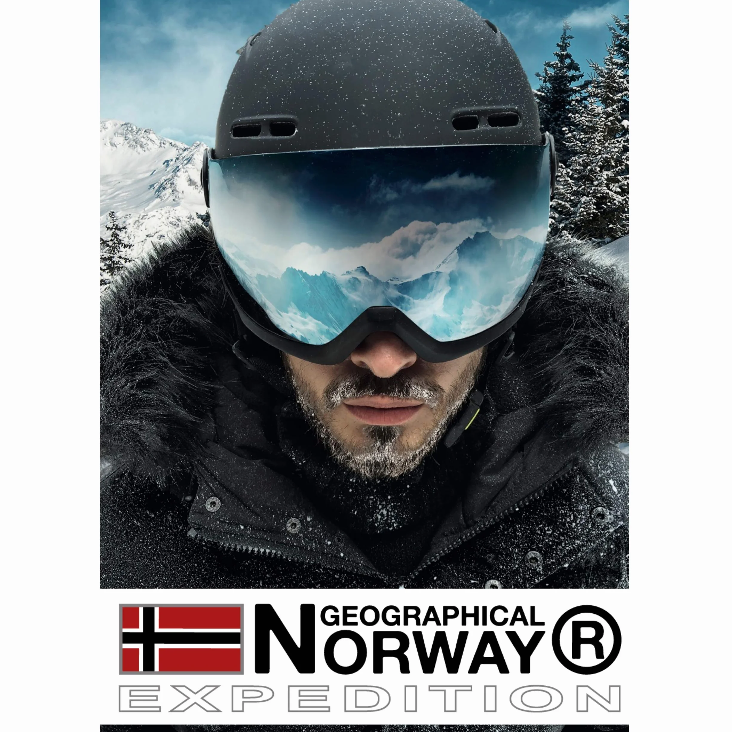 Geographical Norway Flyer Men - Sweat Homme Capuche Poche Kangourou - Vêtement Sweatshirt Hoody Chaud Manches Longues - Pull Hommes Printemps Ete Automne Hiver