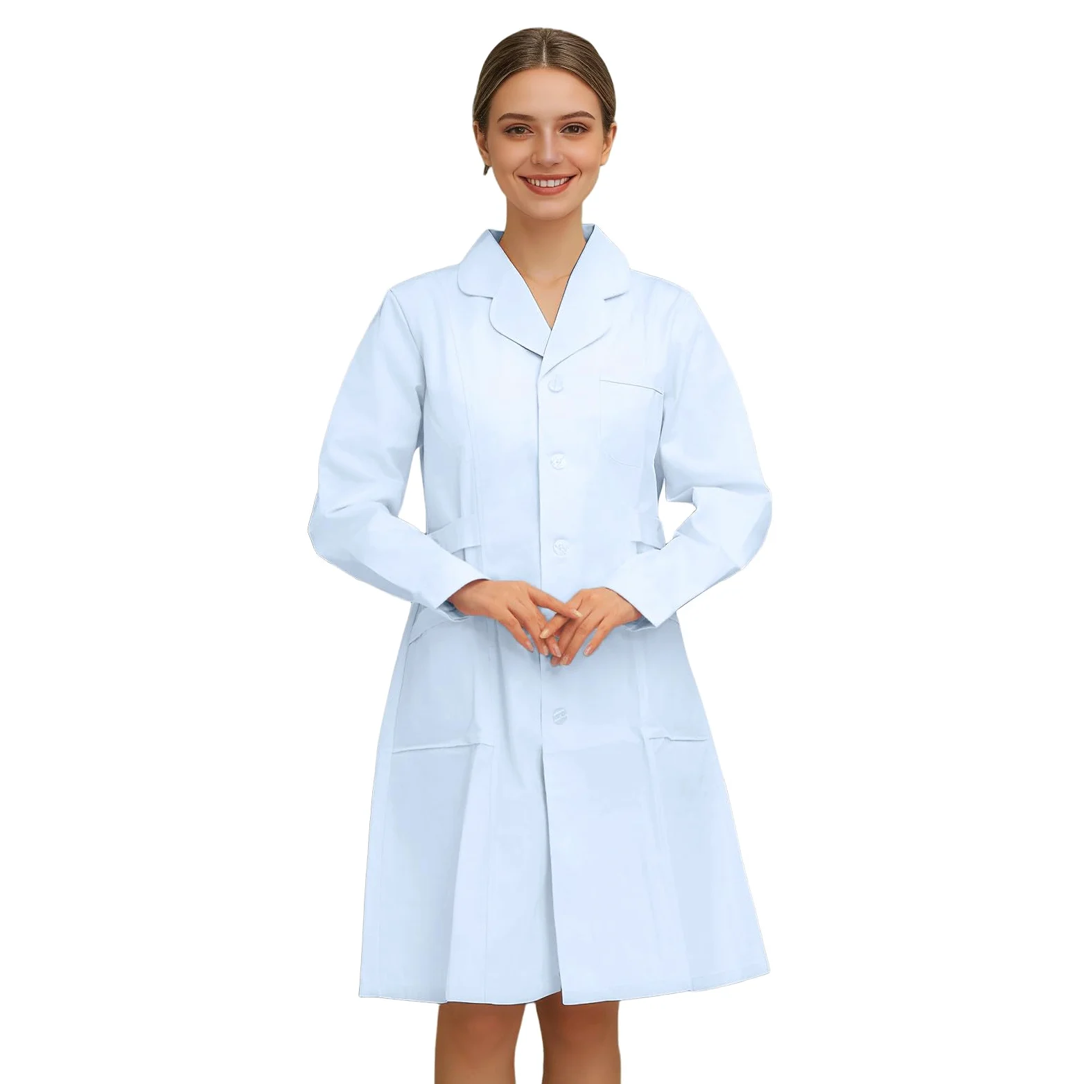 Générique Blouse De Chimie Blouse Blanche Lycee De Travail Femme Homme Chimie Lycee Coton Blouses Collège Blouses Physique Manche Longue Médecin Coton Infirmière Tenue Infirmiere Professionnelle