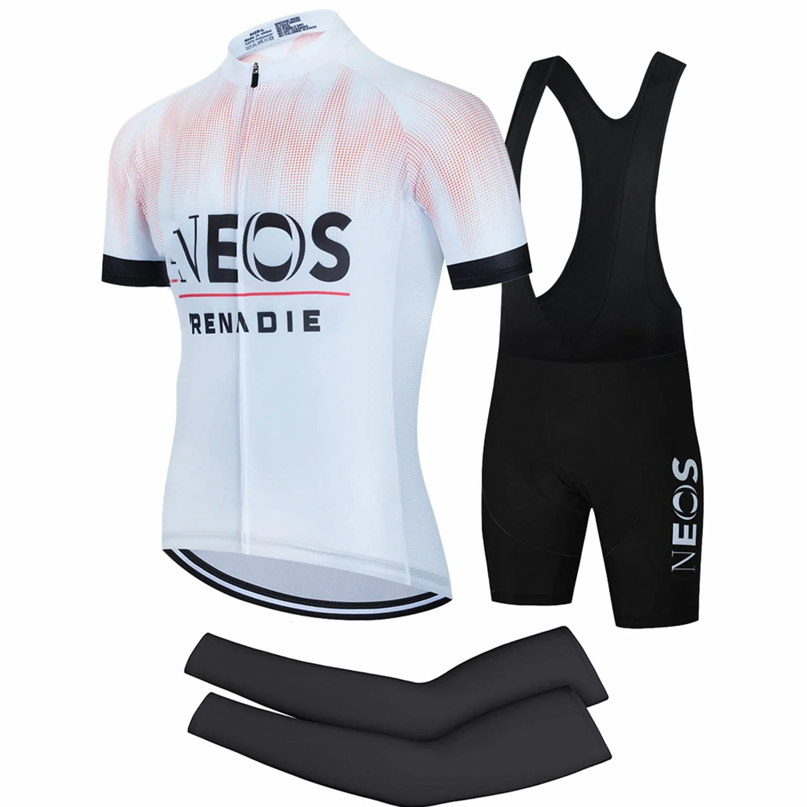 OLFEH Vêtements Cyclisme Pro Homme Tenue Cycliste Manche Courte Été Jerseys VTT Cuissard Bretelle 9D Coussin Gel Séchage Rapide