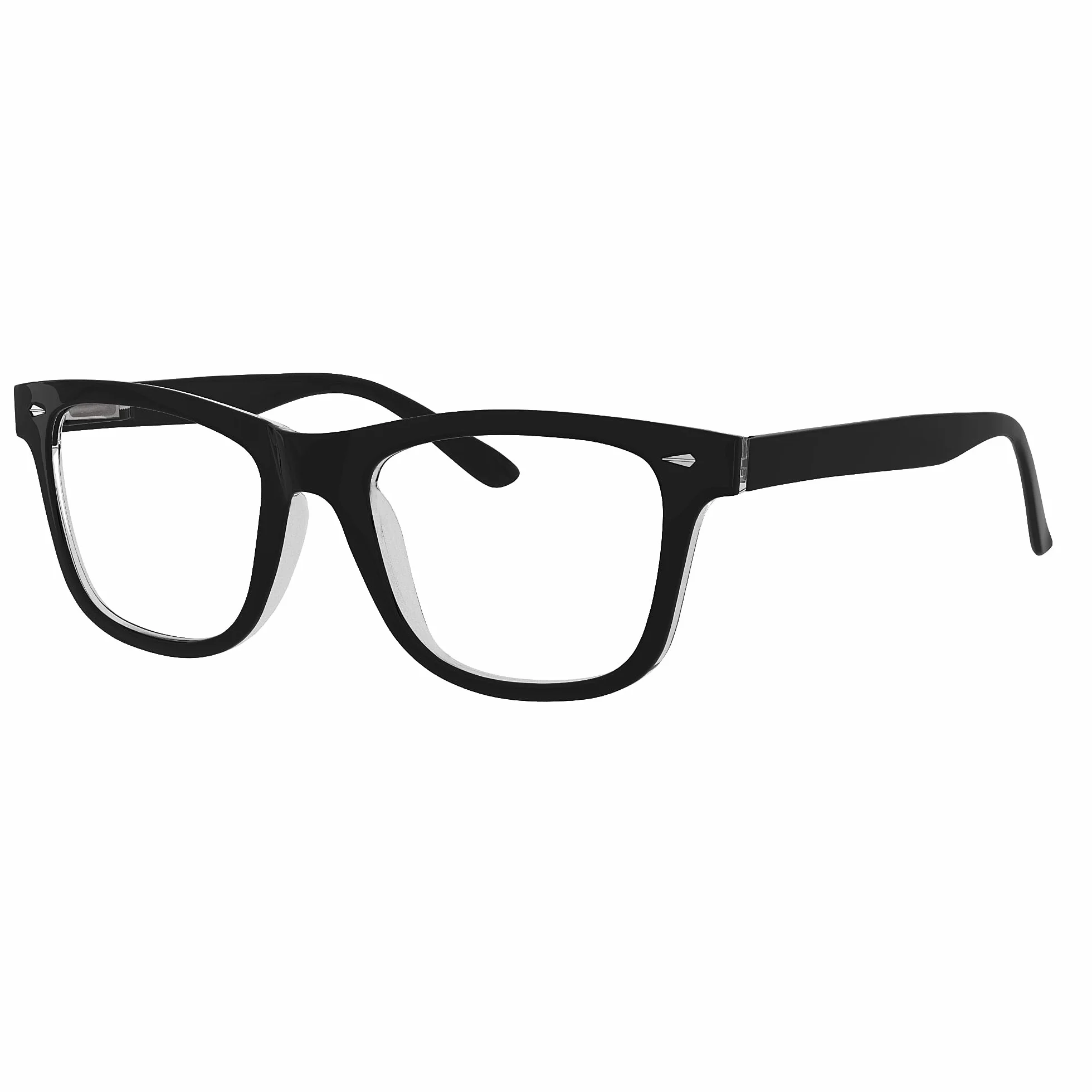 eyekepper Lunettes de Lecture pour Femmes Hommes Grande Monture Carrée avec Charnières à Ressort