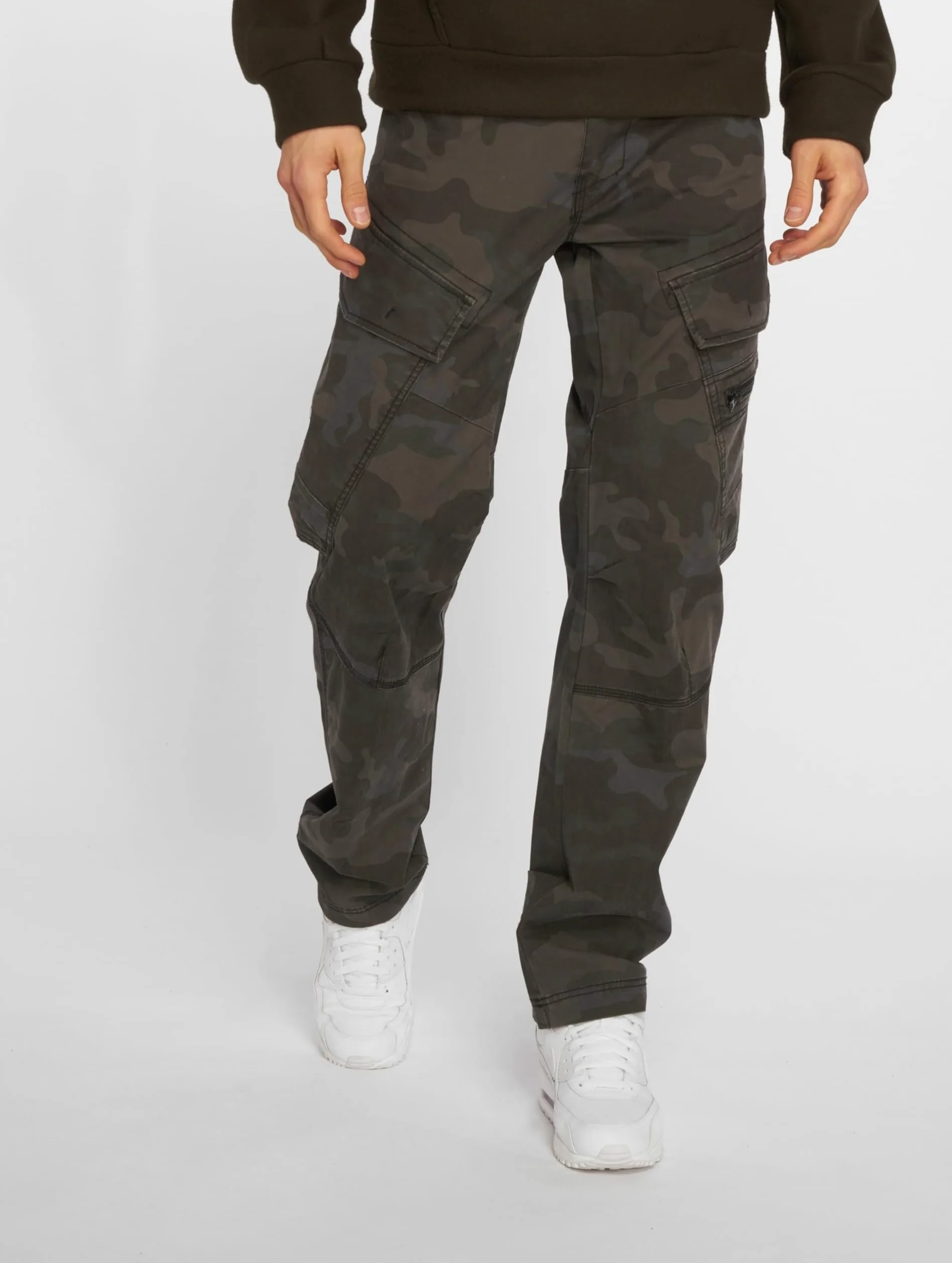 Brandit Pantalon Slim Fit Adven Homme Pantalon en Toile Noir Slim Fit
