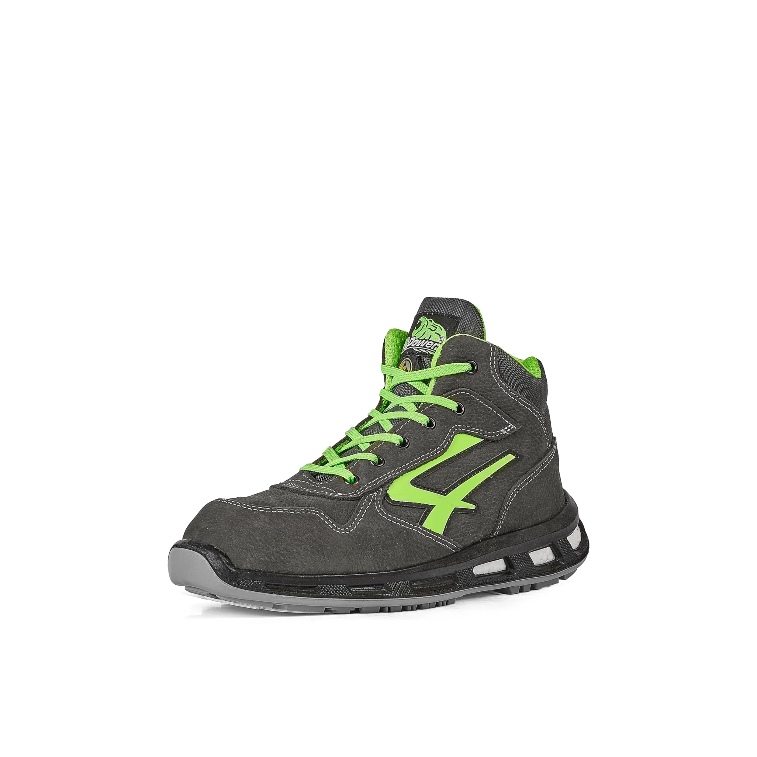 U-Power Red Lion Hummer, Chaussures de sécurité, Hautes, Légères et Flexibles, Anti perforation, Anti crevaison, avec Insert Infinergy, avec Embouts en Aluminium (Grey & Green 41)
