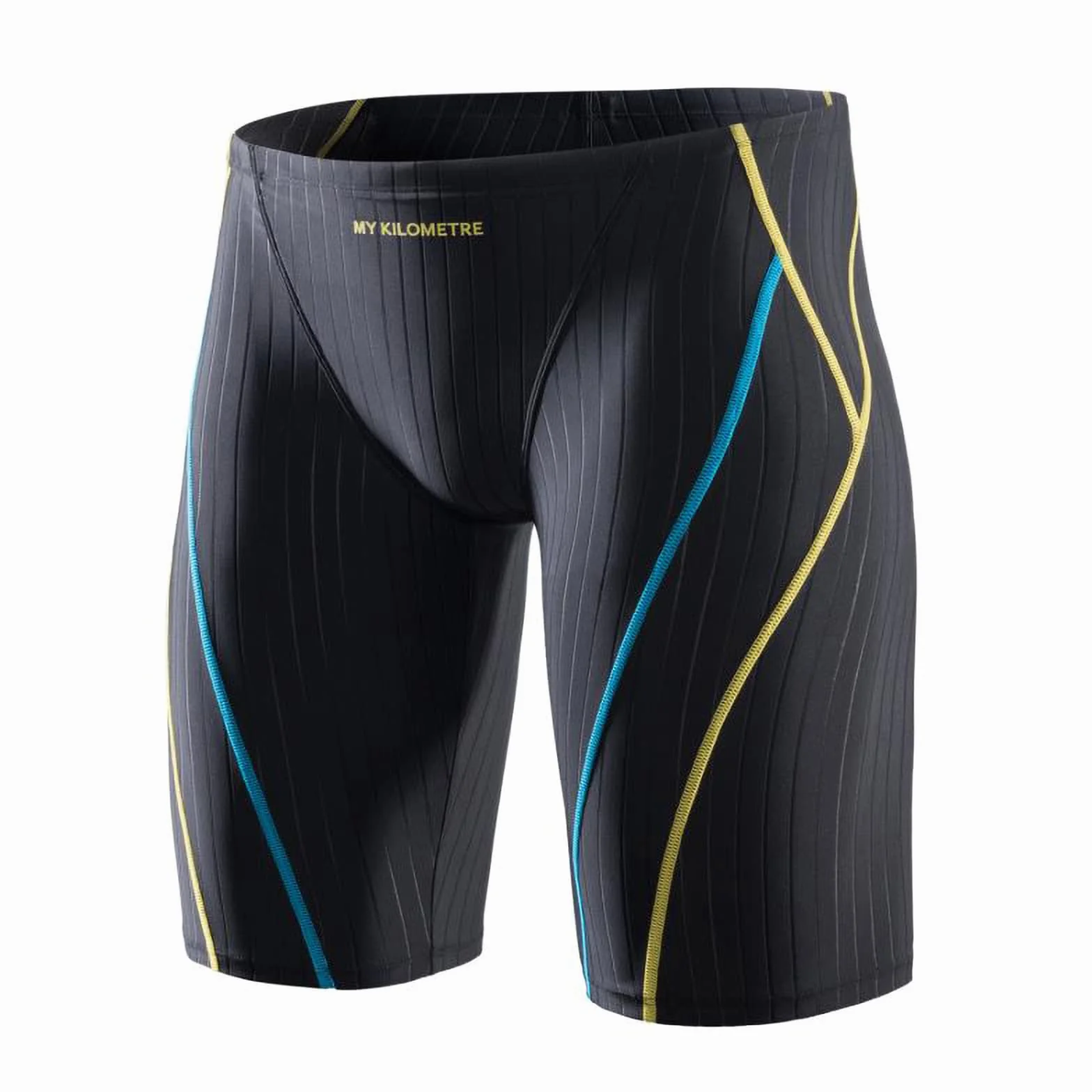 MY KILOMETRE Maillot de Bain Homme Jammer – Jammers de Natation Solides, Endurance, Longs, pour Entraînement et Compétition
