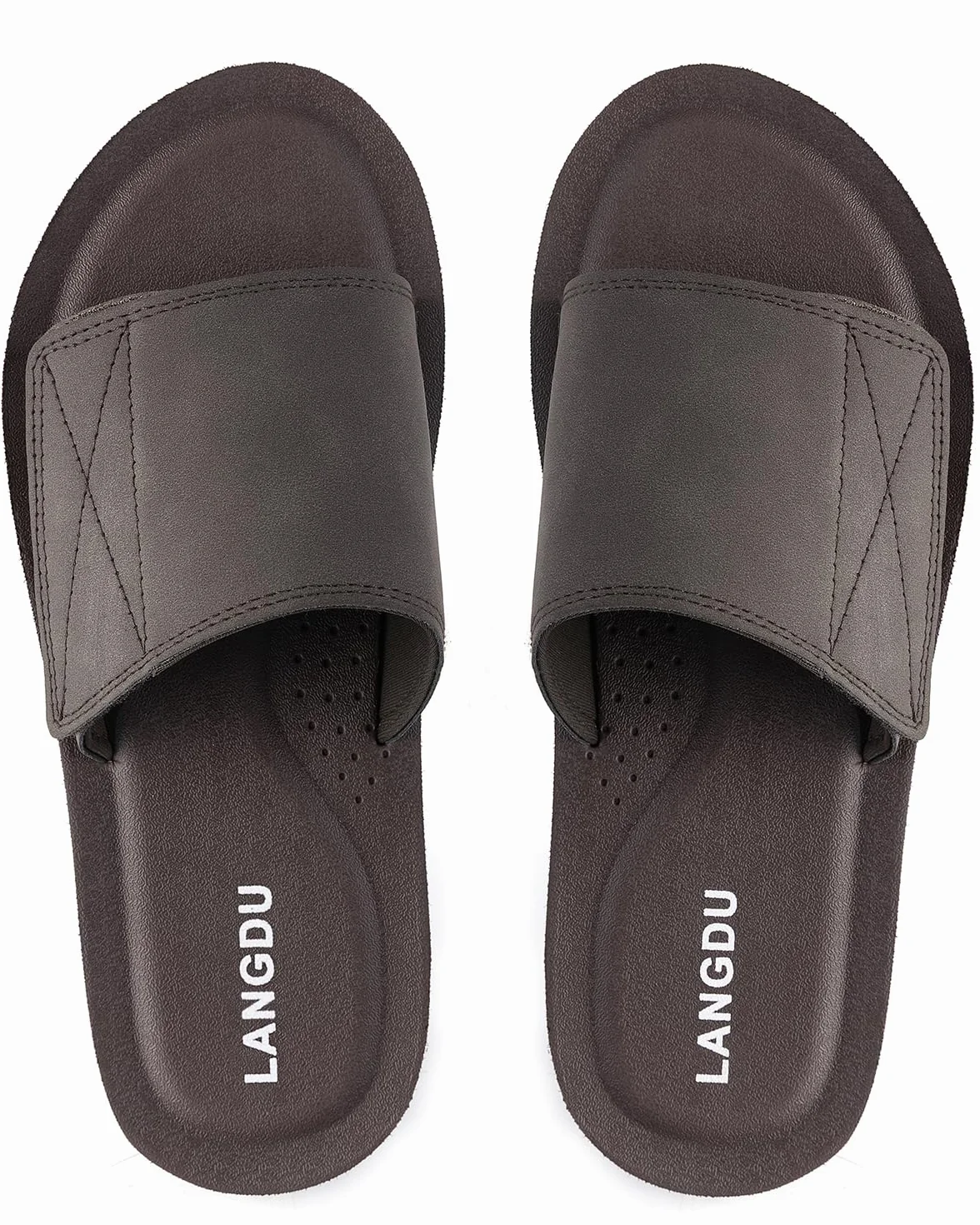 LANGDU Claquette Hommes Piscine Sandales