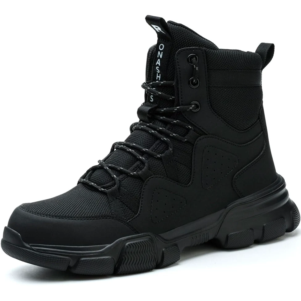 Rona Shoes Bottes de Sécurité Chaussures de Sécurité Baskets de Sécurité Chaussure de Travail Légère Confortable Femme Homme