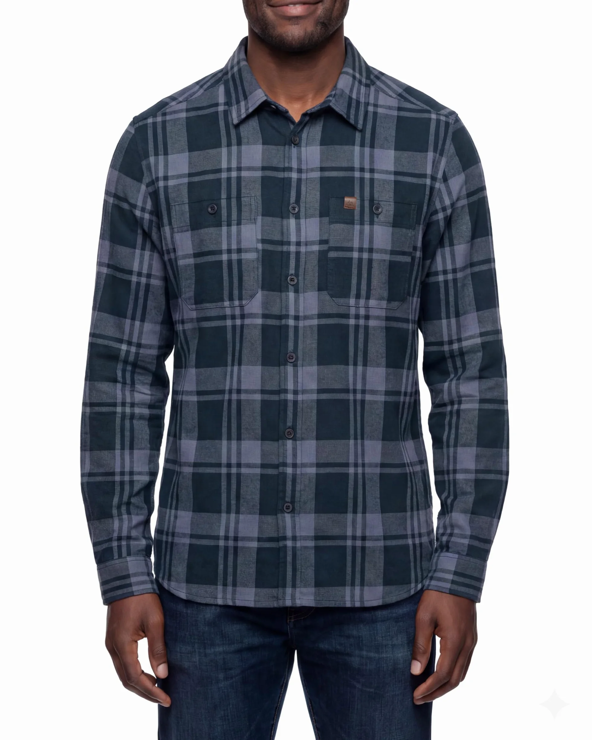 DANISH ENDURANCE Chemise en Flanelle Homme, 100% Coton Biologique | Chemise en Flanelle, 100 % Coton Biologique Doux et Durable, Coupe Décontractée, pour Loisirs et Activités en Extérieur