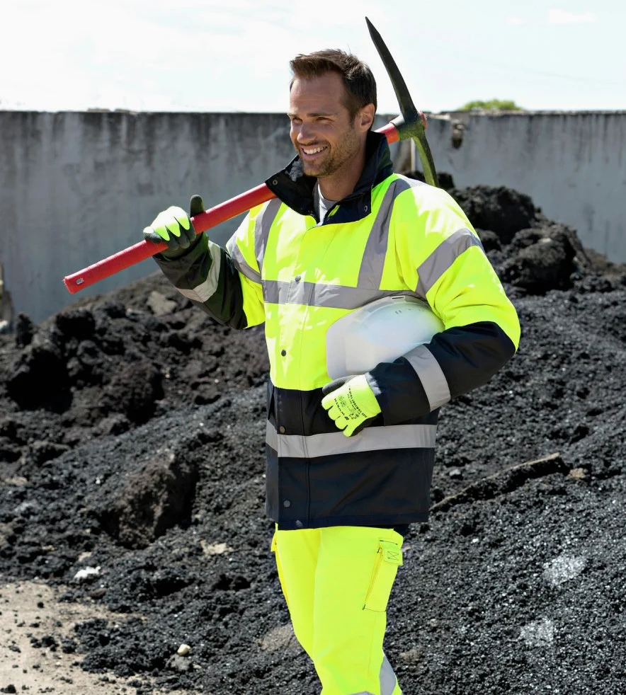PORS466YERL - Hi-Vis Contrast Traffic J Yellow - Large R - Large EU/Large UK, jaune, L