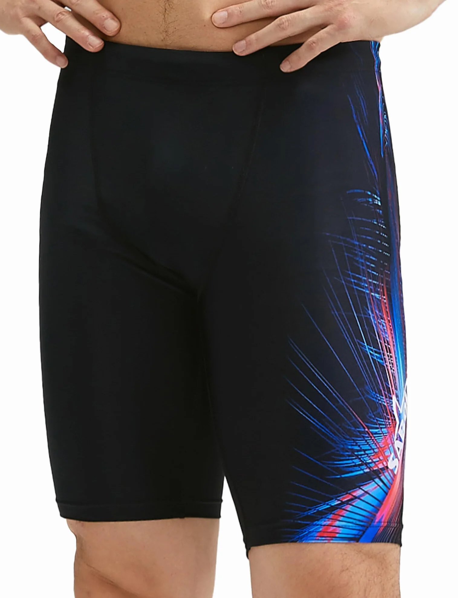 SEAUR Maillot de Bain Homme Jammer de Natation Homme Short de Bain Homme à Séchage Rapide Jammer de Bain de Compétition pour Homme