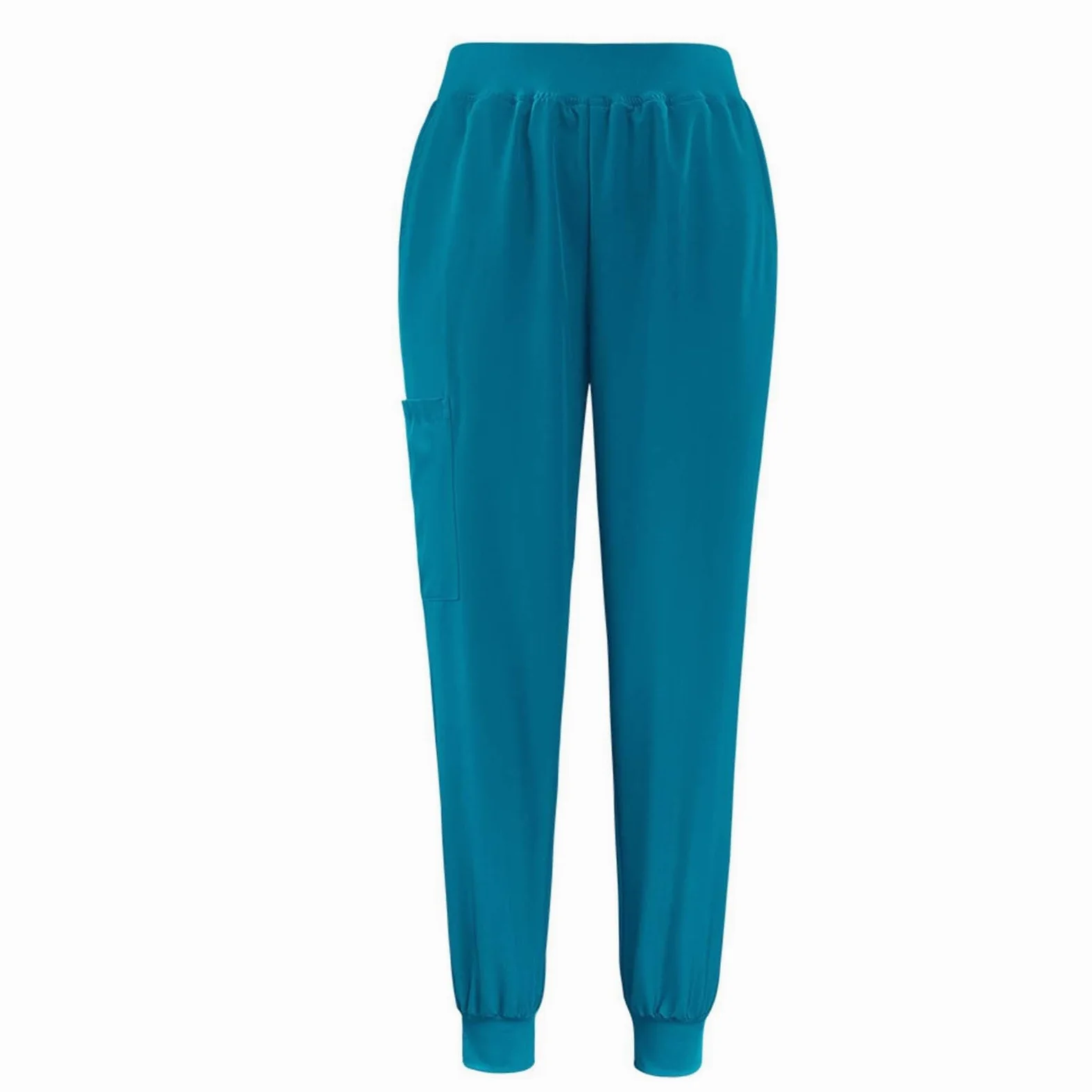 Générique Ensemble Uniforme Médical Femme Confortable Haut et Pantalon Blouse Médicale Élastique Vêtements de Travail Infirmière avec Poches Chic Tenue Aide Soignante Professionnelle Uniformes