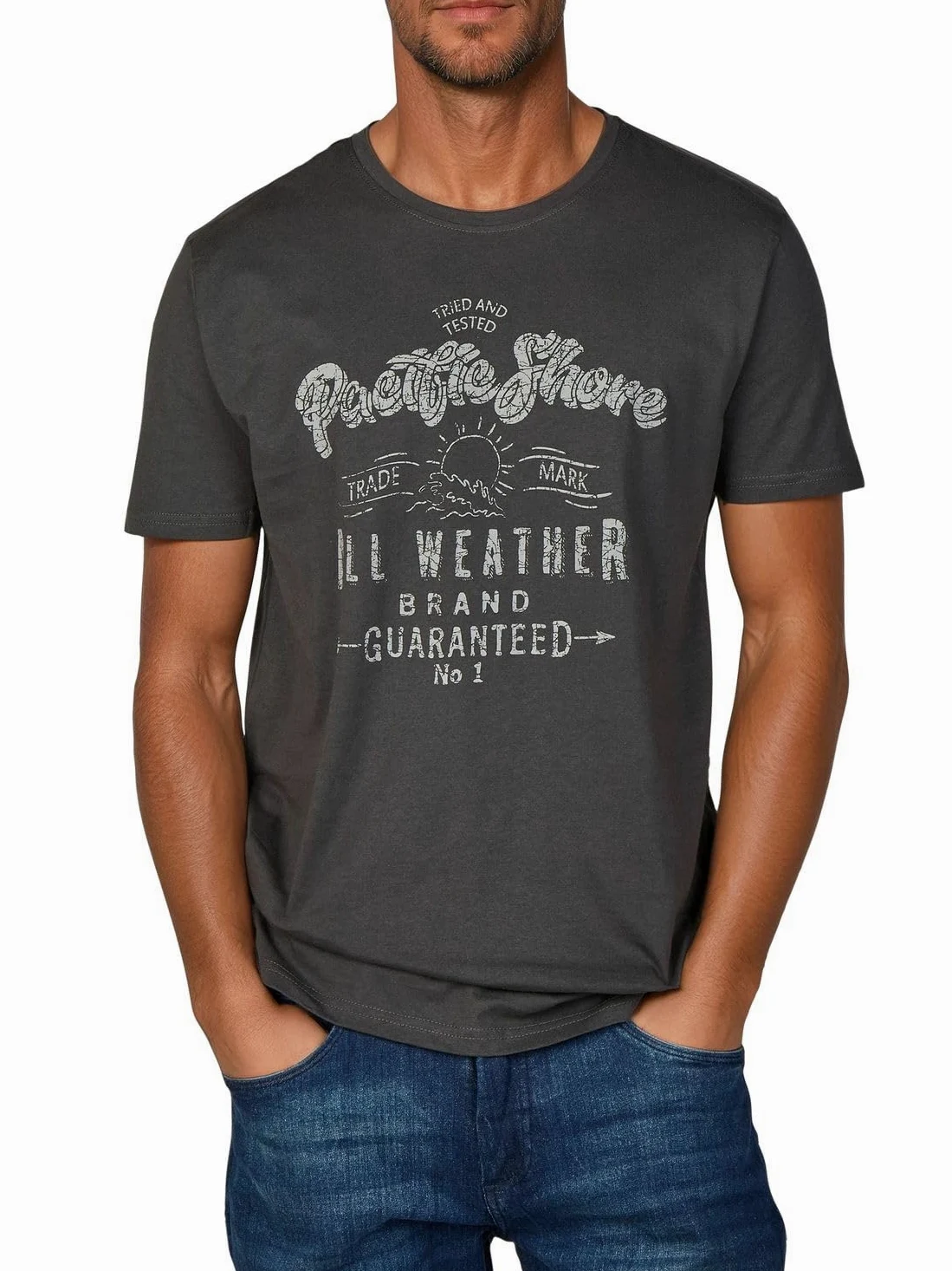 riverso RIVLeon Lot de 4 t-shirts à col rond et manches courtes, 100 % coton, coupe droite, vert, bleu, blanc, gris, rouge, orange, taille S, M, L, XL, 2XL, 3XL, 4XL, 5XL