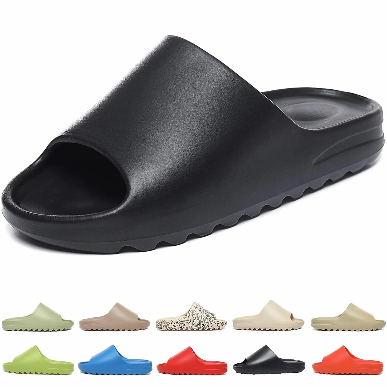 Claquette Antidérapant Homme Femme Pantoufles Confortable Léger Sandales Piscine Plage Adultes