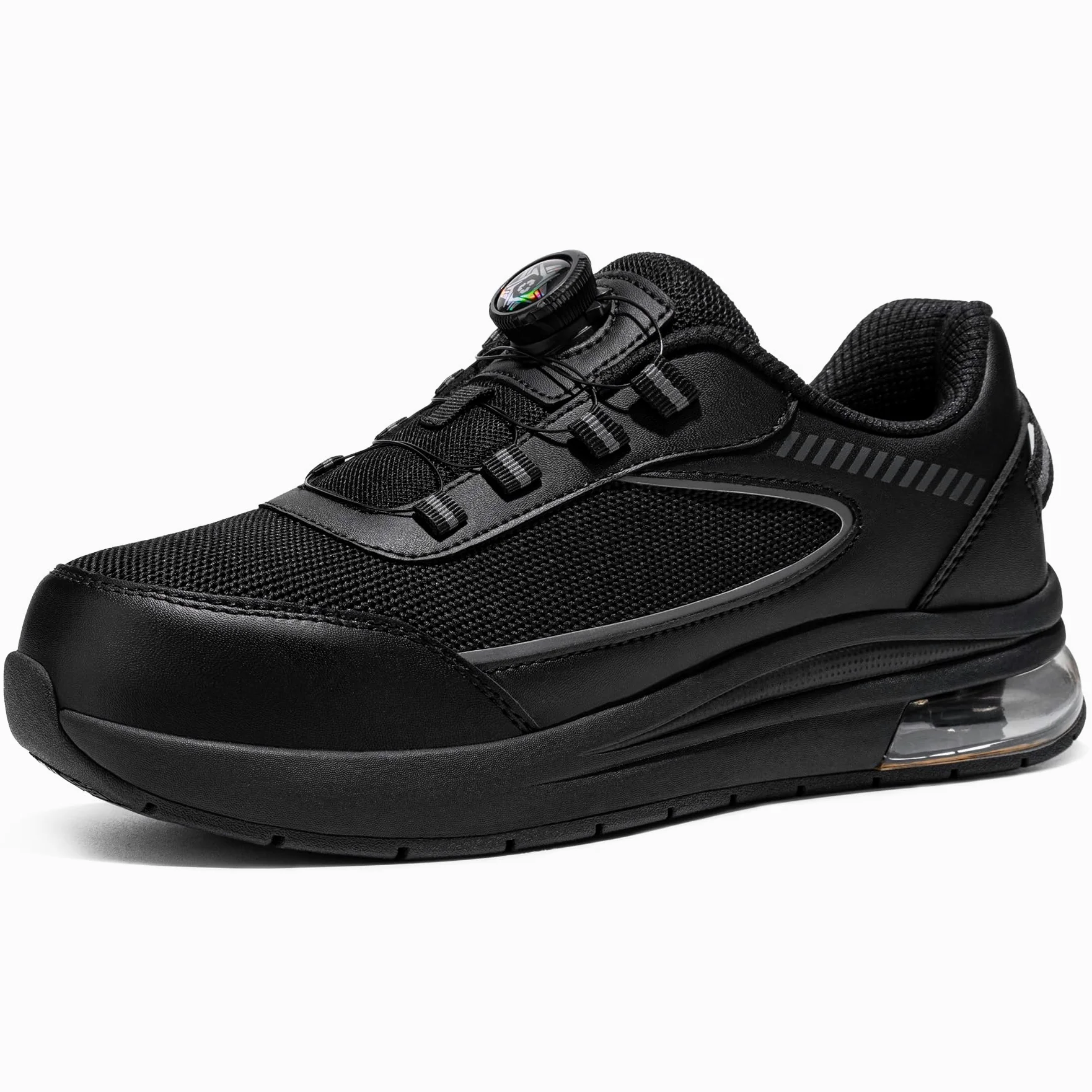 LARNMERN PRO Chaussures de Sécurité Hommes Basket de Securite SRC Antidérapantes Embout Acier Anti-Smashing Anti-Piercing Amorti