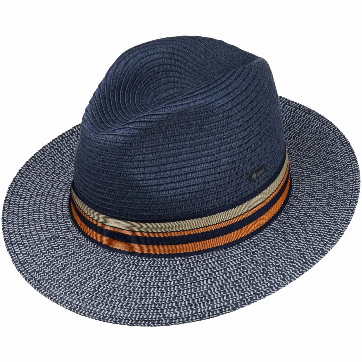 Chapeau Bogart Multicolore en Paille Fabrique en Italie Homme
