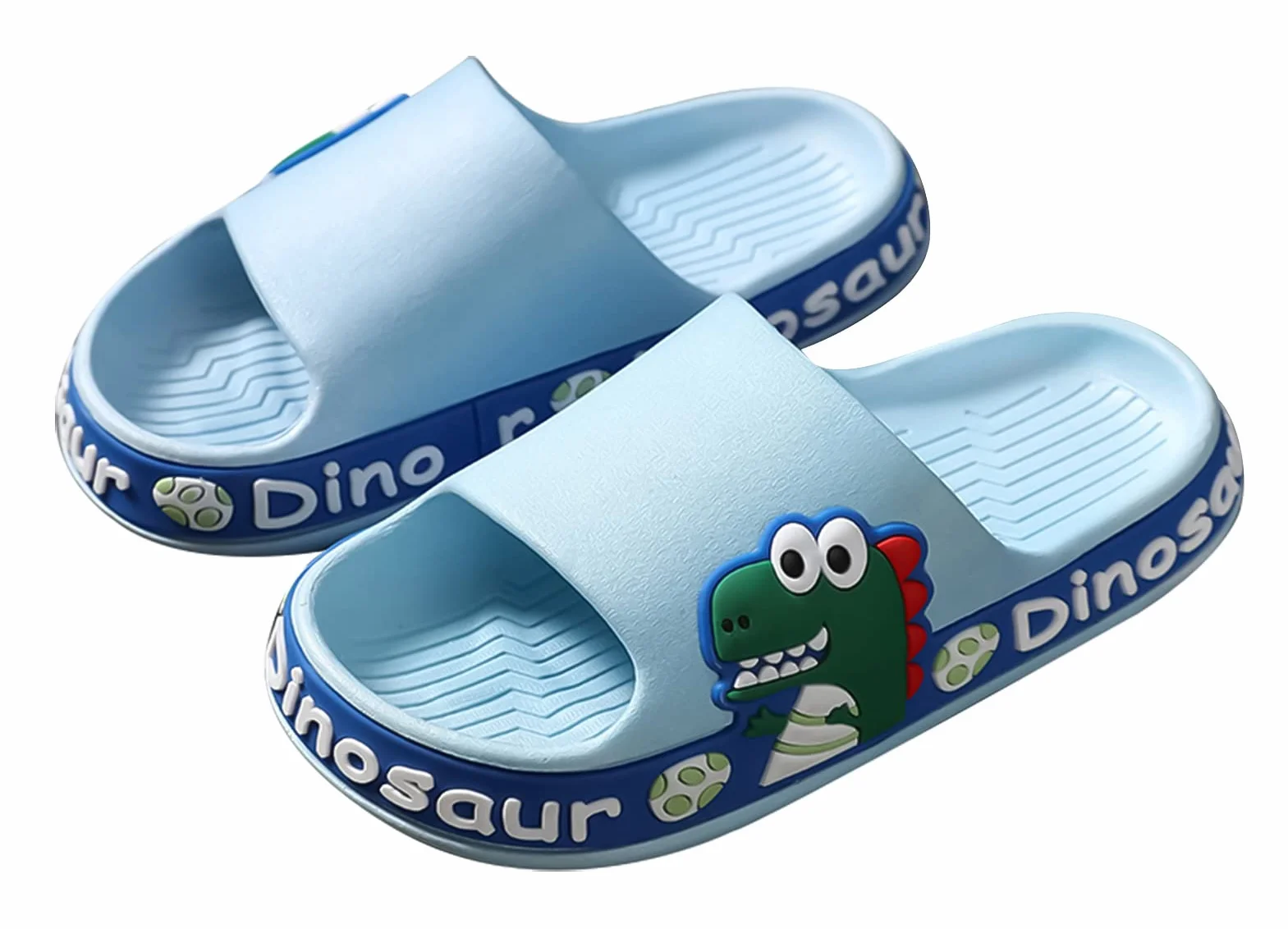 SEAUR Pantoufles de Bain Enfant Pantoufles Enfant Unisexe 3-8 Ans Garçon Pantoufles de Plage Fille Chaussons de Maison Été Pantoufle Dinosaure d'Intérieur Extérieures