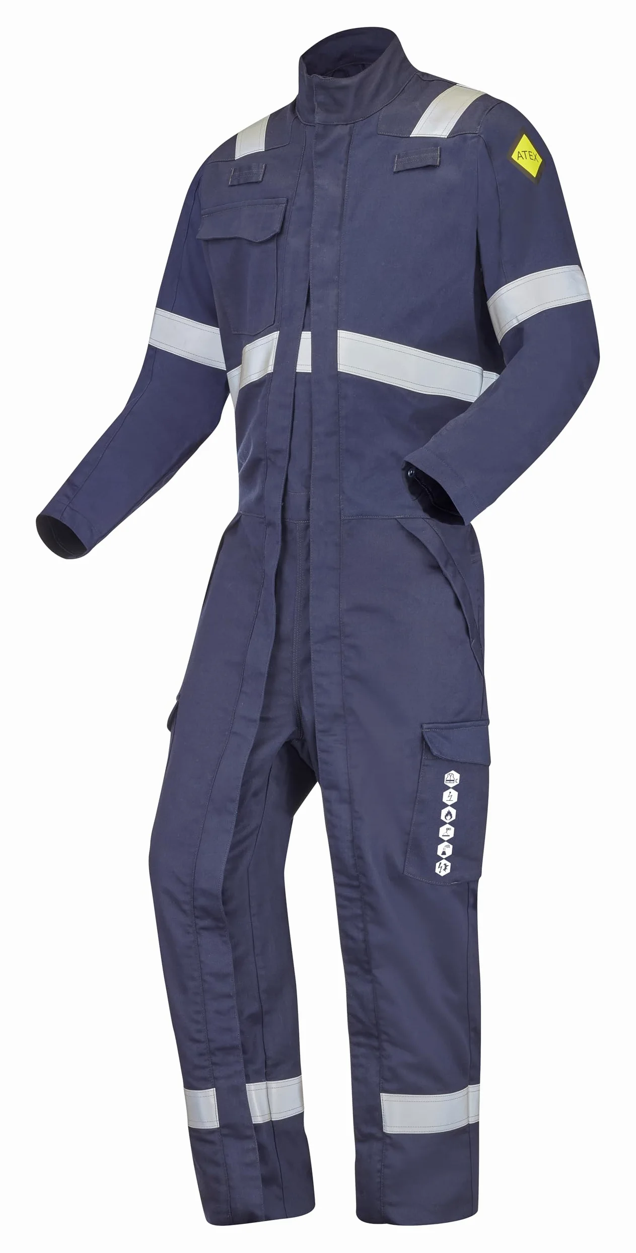 ATEX Reflect 320 XP OUKA Combinaison 2 fermetures Éclair Bleu marine Taille XL