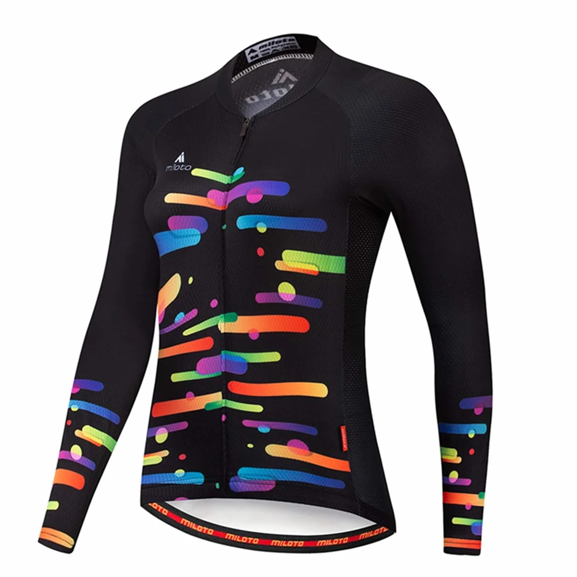 Maillot de cyclisme à manches longues pour femme Séchage rapide Respirant Vêtements de vélo de montagne