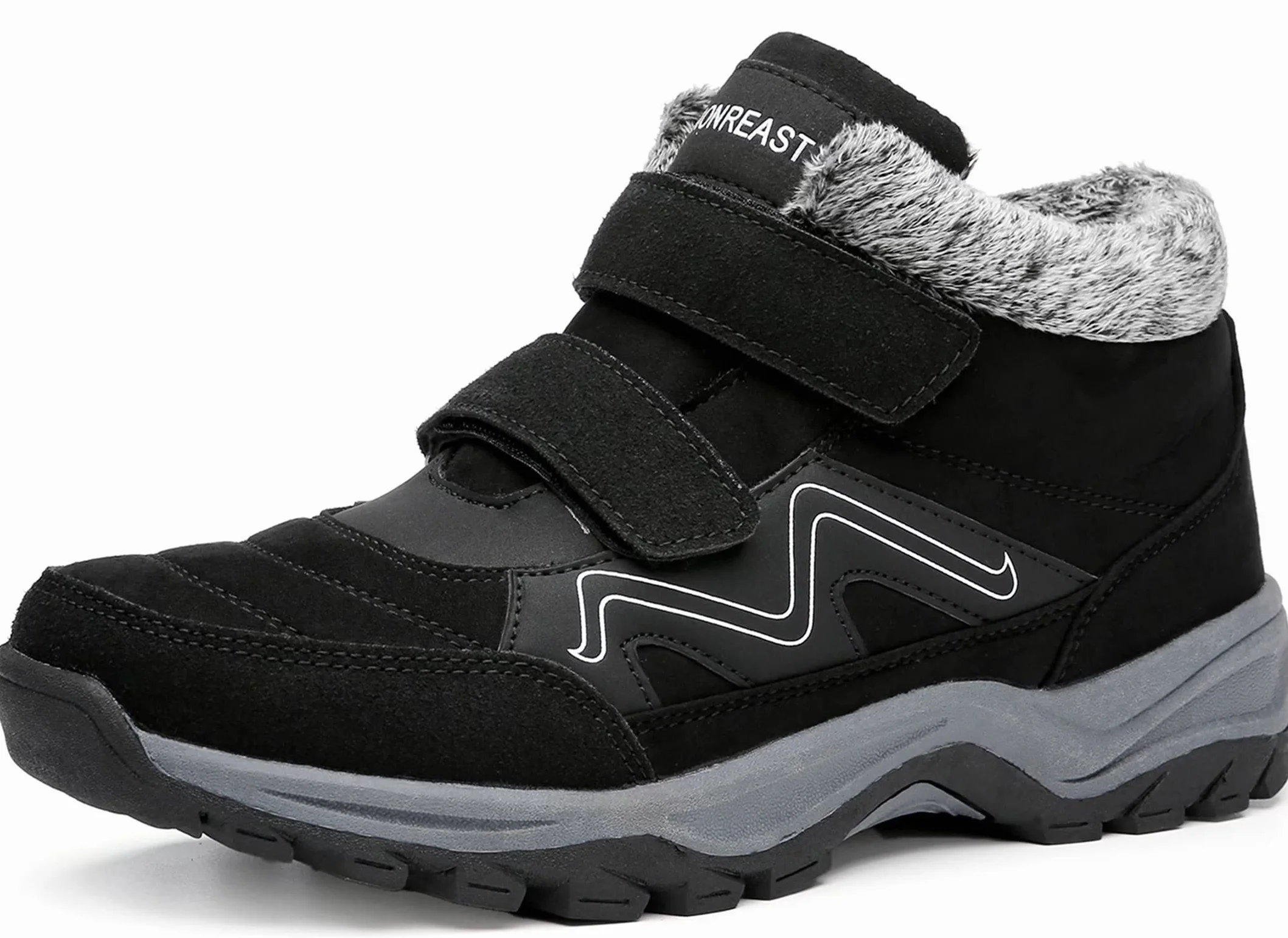 visionreast Bottes Hiver Fourrées Doublure Chaude Femme Homme Chaussures d'hiver Botte de Neige imperméables Hiver Antidérapage randonnée Unisexe