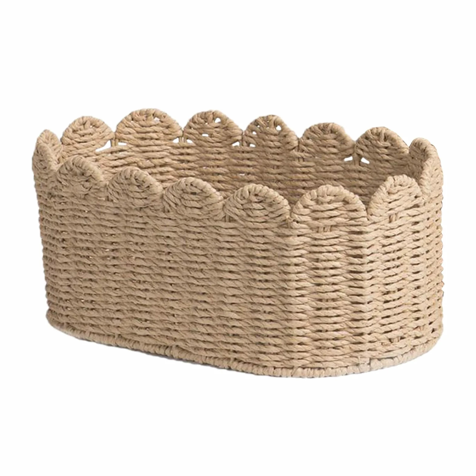 Paniers Tissés de Rangement - Paniers De Rangement En Corde Tressée - Boîtes Pour Chambre De Bébé Coin Chambre Étagères Bureau Canapé Placard Bibliothèque Commode Salle De Bain Table