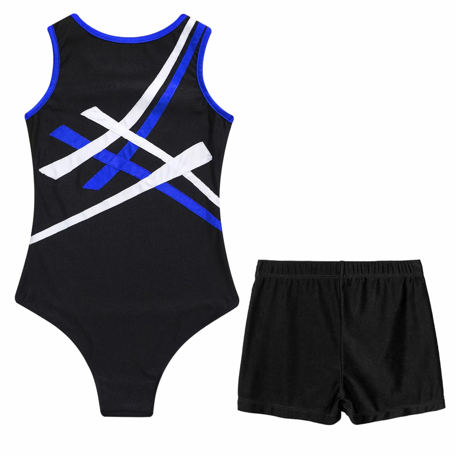 Aislor Enfant Garçon Justaucorps Gymnastique Rythmique Avec Short Ensemble Tenue Leotard Ballet Gym Sport Fitness