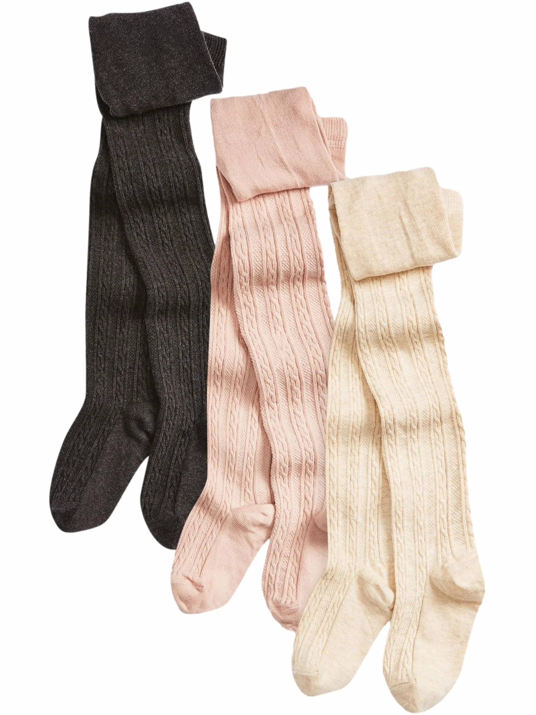 NEXT Lot de 3 collants torsadés en coton